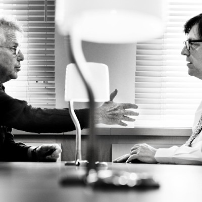 Daniel Cohn-Bendit (links) und Guy Verhofstadt (rechts) (Foto: © Koen Broos)