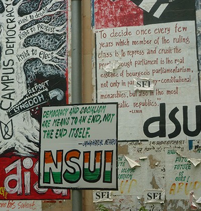 Studentische Protestkultur in Delhi