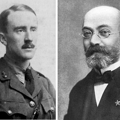 J.R.R. Tolkien (links) und Esperanto-Vordenker L. L. Zamenhof Anfang des 20. Jahrhunderts.