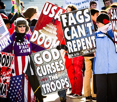 Militant opponents of same-sex partnerships in Washington D.C. (Foto: Stephen Luke)