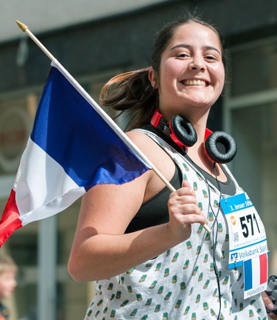 Wie im letzten Jahr u. a. Milane Kühnel werden auch 2016 internationale Studierende am Stifterlauf teilnehmen. (Foto: Christoph Worsch)