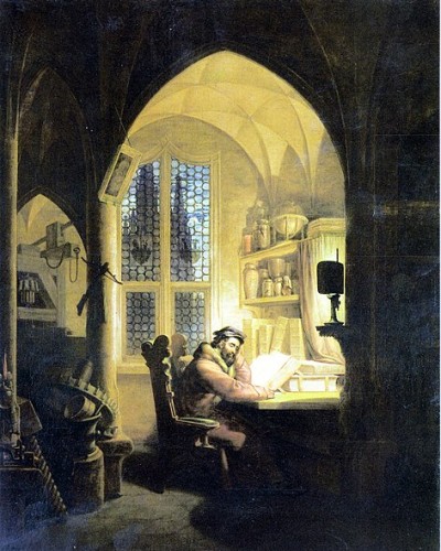 Das Gemälde "Faust im Studierzimmer" von Georg Friedrich Kersting (Foto: Hannelore Gärtner / Wikipedia)
