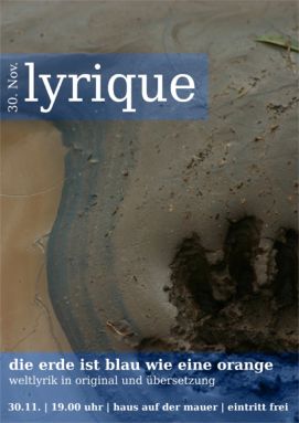 lyrique - die erde ist blau wie eine orange